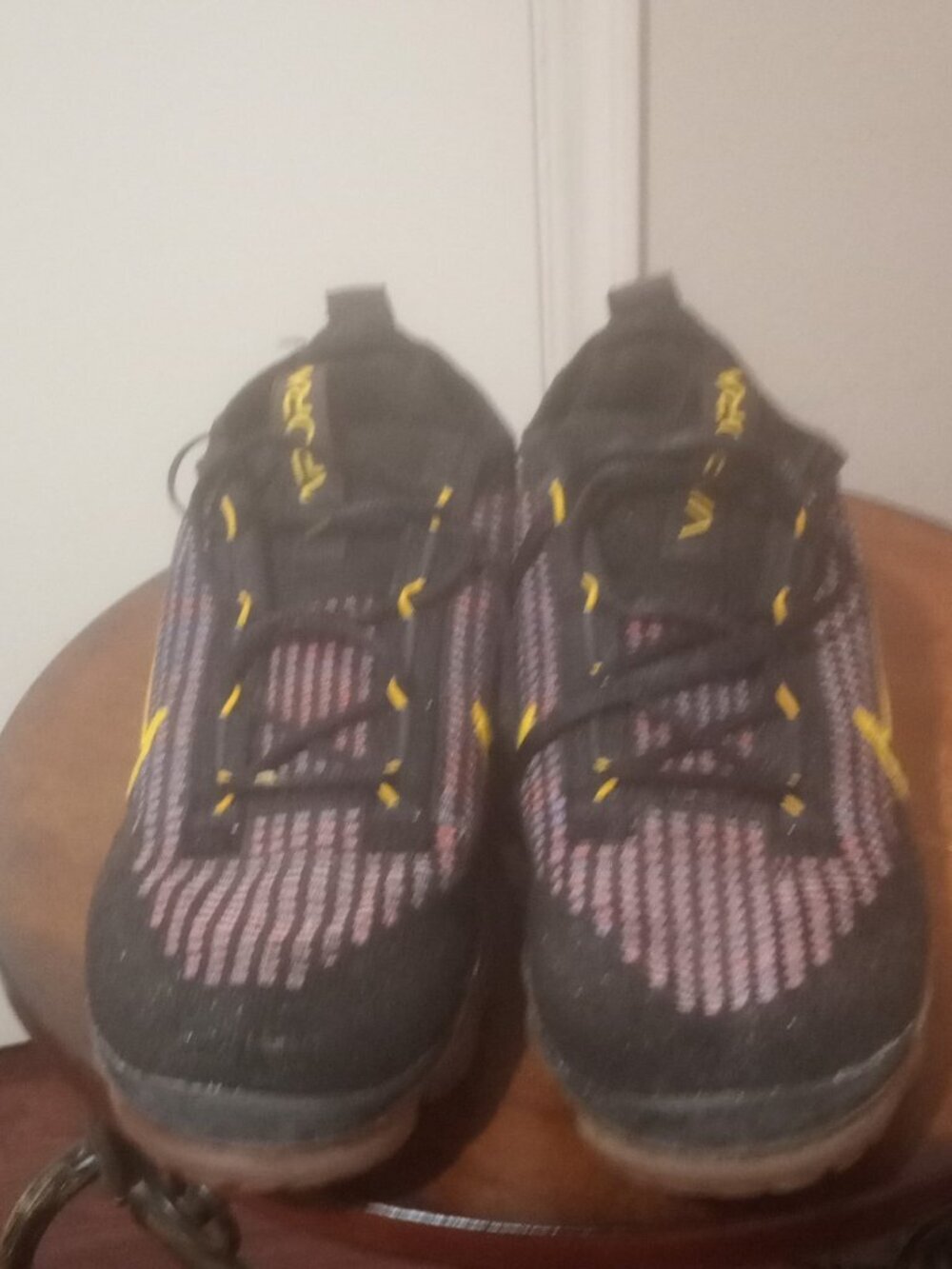 Nike Air VaporMax 2021 Flyknit Black University Gold DV2118-001 Mens Size 9 - Picture 6 of 12